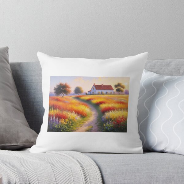 Item preview, A dreamy rolling meadow covered in wildflowers designed and sold by EtCreative.