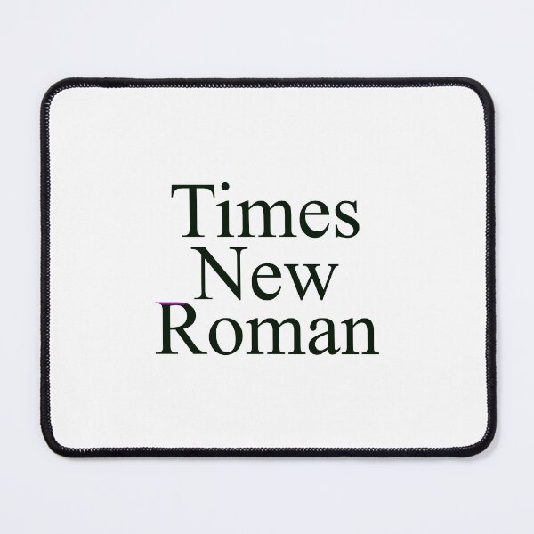 Item preview, Times New Roman text with times new roman font in three rows designed and sold by EmeraldeaArt.
