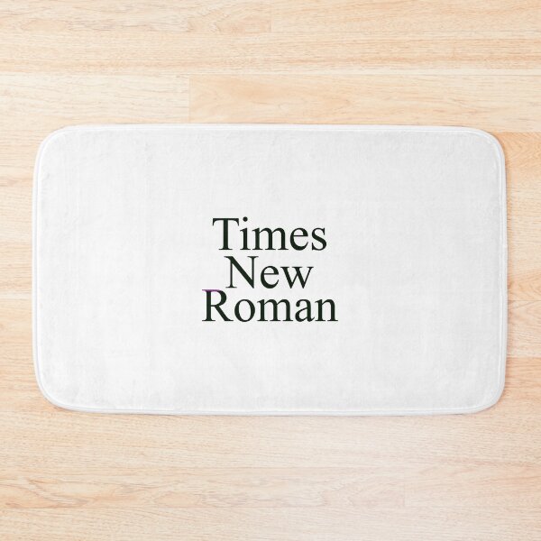 Item preview, Times New Roman text with times new roman font in three rows designed and sold by EmeraldeaArt.