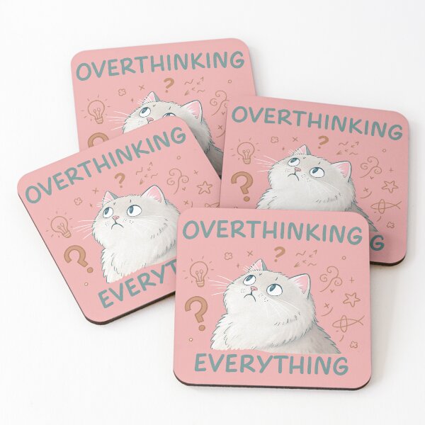 Item preview, Overthinking Everything Cat designed and sold by xvaluedco.