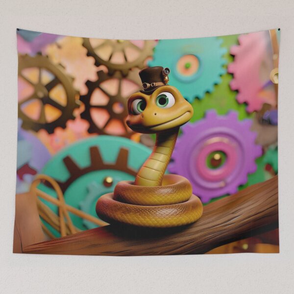 Item preview, Steampunk Aesculapian Snake designed and sold by Sillytoe.