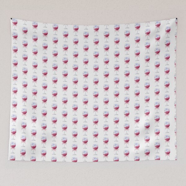 Item preview, In Vino Veritas Wine Wall Art Pink designed and sold by Evelyn Attleson.