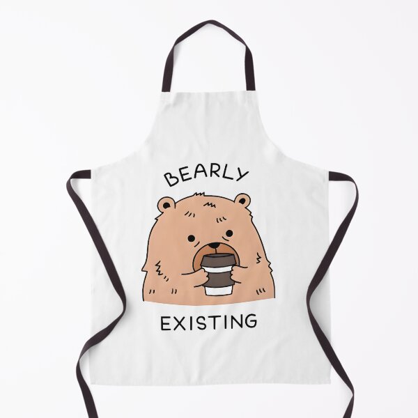 Item preview, Bearly Existing Funny Coffee Lover Bear Meme - Cute Lazy Bear Design designed and sold by AS94 Creative Designs.