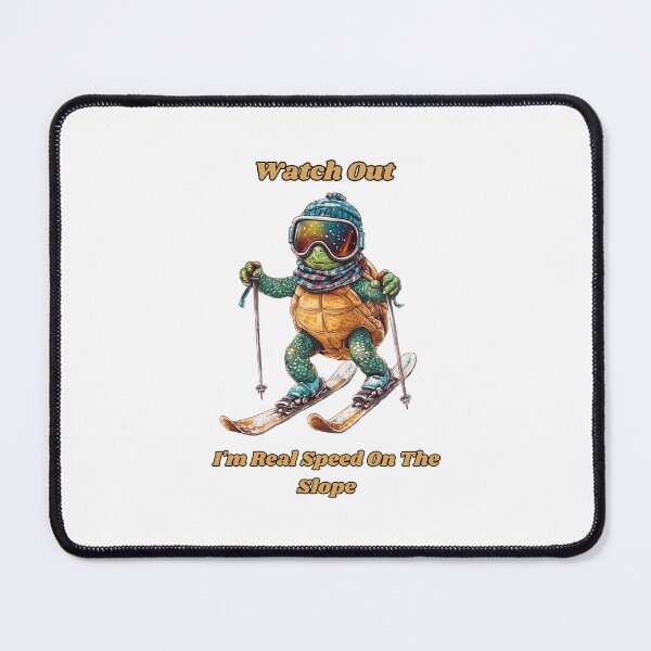 Item preview, Turtle On Skis With Ski Cap And Goggles designed and sold by MarcinDesign.