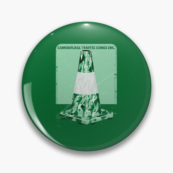 Item preview, Camouflage traffic cone designed and sold by piedaydesigns.