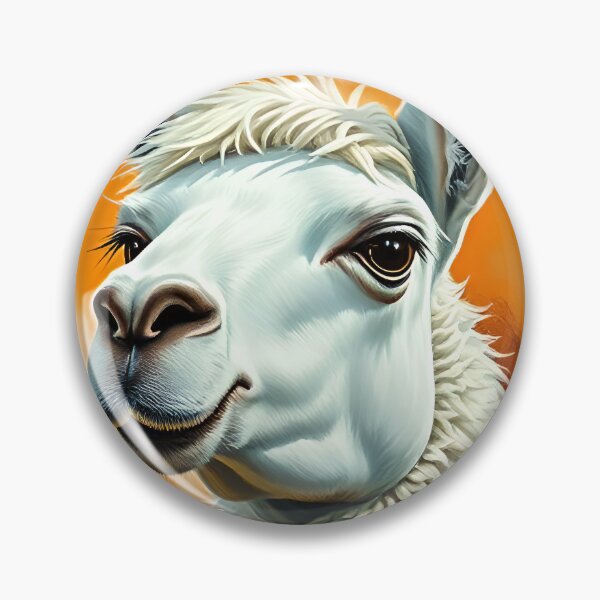 Item preview, Llama Oil Painting Style South American Wildlife Conservation designed and sold by kakarikihill.