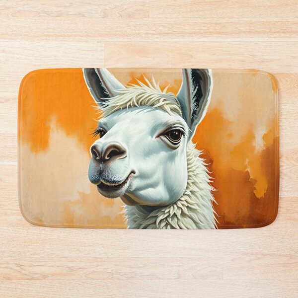 Item preview, Llama Oil Painting Style South American Wildlife Conservation designed and sold by kakarikihill.