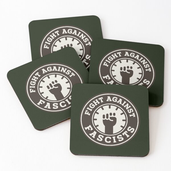 Item preview, always antifascist | Protest AntiTrump AntiElon Home Decor Accessories | designed and sold by Two Otters Co.