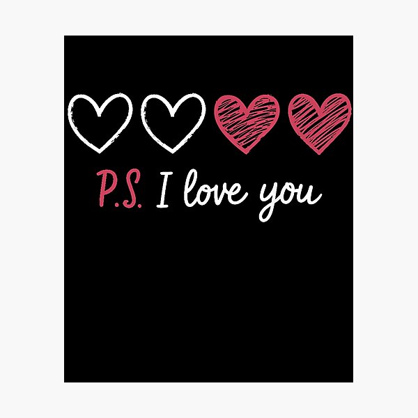 Item preview, PS I Love You Day Valentine's Day Purple Heart Women Men Kid designed and sold by studiopekepeke.