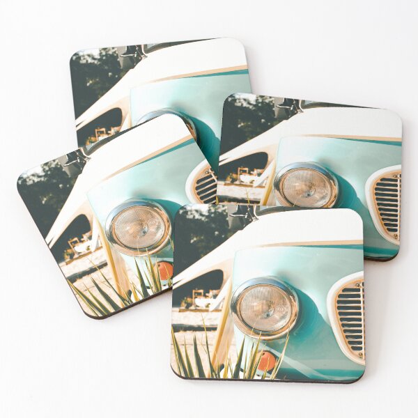 Item preview, Sky Blue Retro Car designed and sold by Cheeky Lounge.