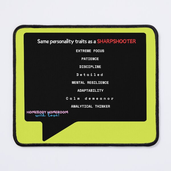 Item preview, Same Personality Traits as a Sharpshooter Black by Red designed and sold by HOMEBODYHOMEROO.