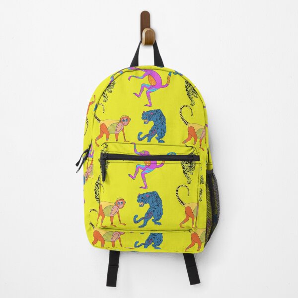 Item preview, Monkeys and Tigers on a Yellow Background designed and sold by Jan Weiss.