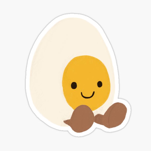 Item preview, Cute Boiled Egg Plushie Jellycat designed and sold by adriekins.