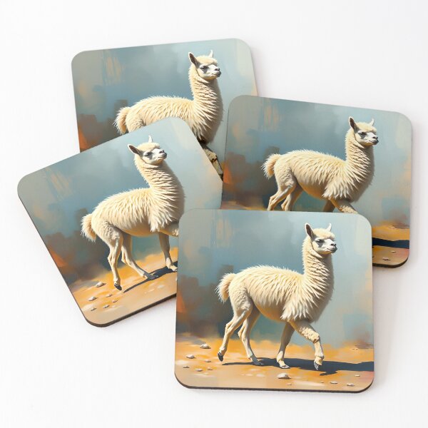Item preview, Llama Oil Painting Style Andes Wildlife Conservation designed and sold by kakarikihill.