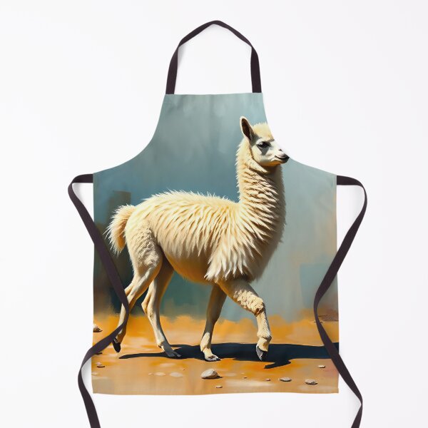 Item preview, Llama Oil Painting Style Andes Wildlife Conservation designed and sold by kakarikihill.