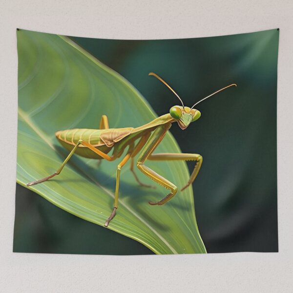Item preview, Praying Mantis Oil Painting Style Wildlife Conservation designed and sold by kakarikihill.