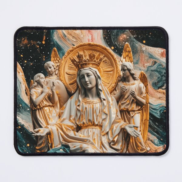 Item preview, Madonna Queen of Heaven | Catholic Art with Angels designed and sold by Nicholas Panek.