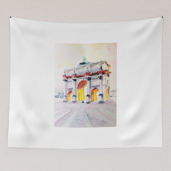 Item preview, Triumphal arch of Paris watercolor illustration designed and sold by LiliyaSavelieva.