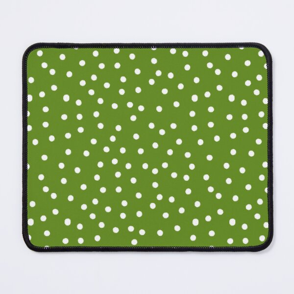 Item preview, white polka dots with green designed and sold by Mgcn.