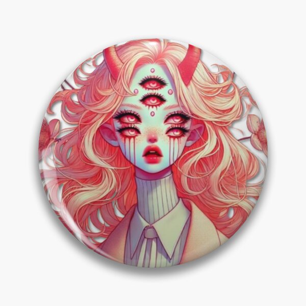Item preview, Pink Cherry Blossom Fashionista Demon Babe designed and sold by SublimeFairy.