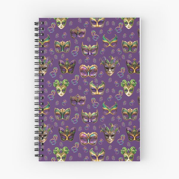 Item preview, Mardi Gras Masks - Mardi Gras Designs (Purple Background) designed and sold by mooncatcrystals.