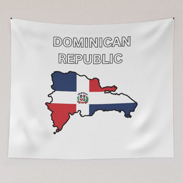 Item preview, Dominican Republic Flag Map designed and sold by atomstartup.