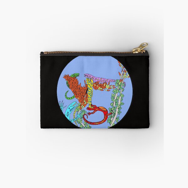 Item preview, Five Colorful Lizards Celebrating on Ocotillo Circle Die Cut designed and sold by JoyousArt4u.