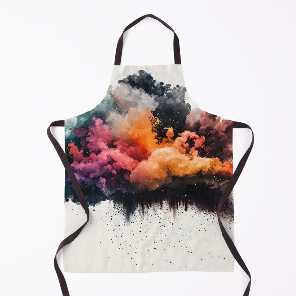 Item preview, clouds design colourful vibrant rain smoke orange dejco.art by domin designed and sold by dejco.art.