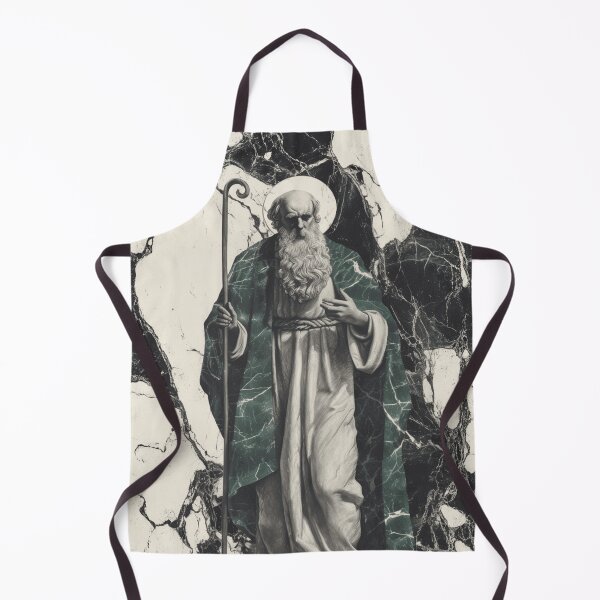 Item preview, Saint Patrick Portrait on Marble – Reverent Religious Art designed and sold by Nicholas Panek.