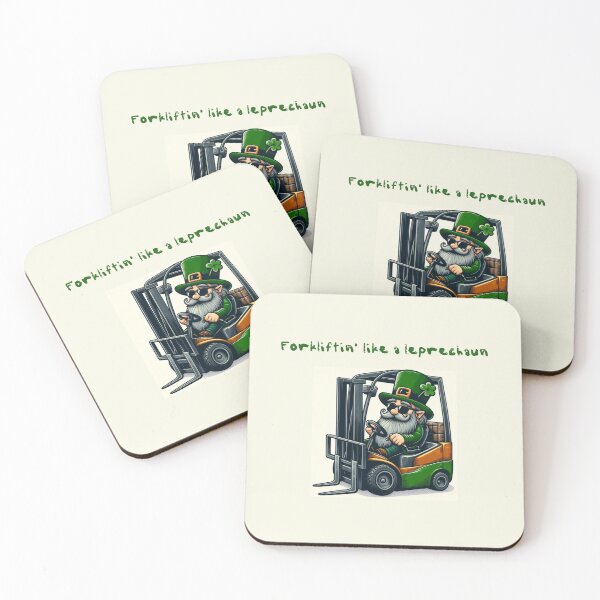 Item preview, Forkliftin' like a leprechaun” designed and sold by RetroNibylander.