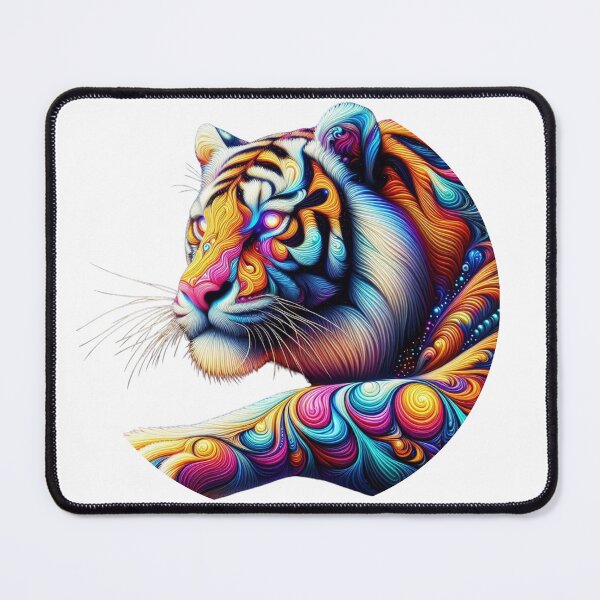 Item preview, Majestic Glow – The Vibrant Tiger of Light ✨ designed and sold by GloriousArtSKD.