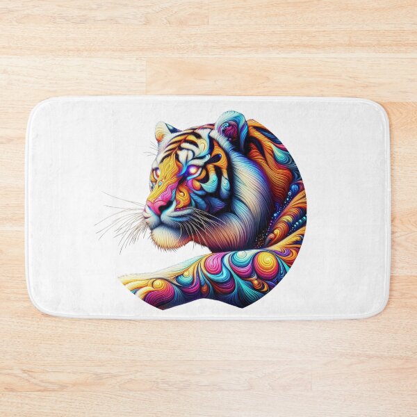 Item preview, Majestic Glow – The Vibrant Tiger of Light ✨ designed and sold by GloriousArtSKD.