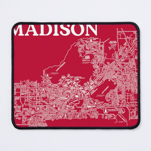 Item preview, Madison Wisconsin Map  designed and sold by fiberandgloss.