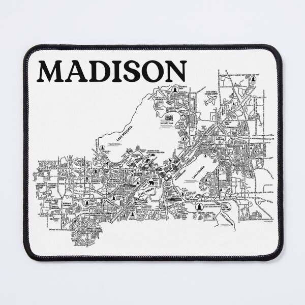 Item preview, Madison Wisconsin Map Art designed and sold by fiberandgloss.