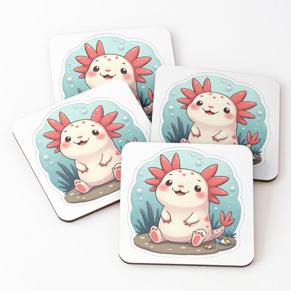 Item preview, Cute Axolotl - Adorable Aquatic Sticker designed and sold by JossDesign15.