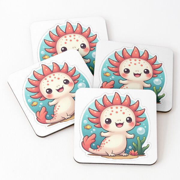 Item preview, Cute Axolotl - Adorable Aquatic Sticker designed and sold by JossDesign15.