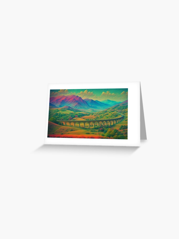 Thumbnail 1 of 2, Greeting Card, Scotland Mountains designed and sold by jeneliz42.