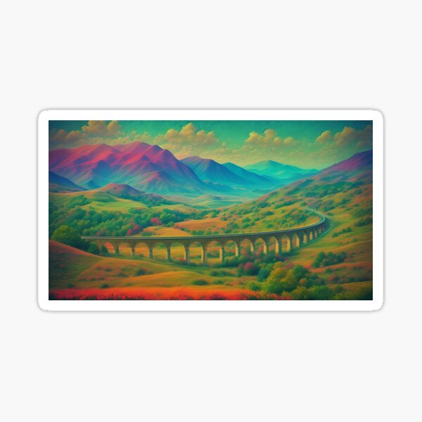 Scotland Mountains Sticker