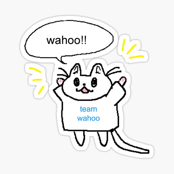 Vista previa del artículo con la obra «equipo wahoo», diseñado y vendido por robinauts.