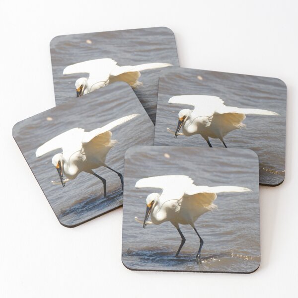Item preview, Little Egret with a fish designed and sold by BirdsAlive.
