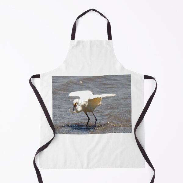 Item preview, Little Egret with a fish designed and sold by BirdsAlive.