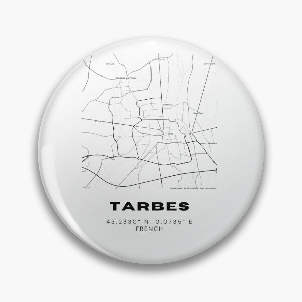 Item preview, Minimalist Tarbes Map Art - France City Coordinates Design designed and sold by RM-Journey.