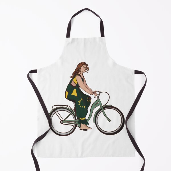 Item preview, Sunflower Cyclist Girl designed and sold by Dani-and-clove.