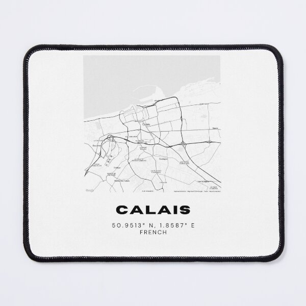 Item preview, Minimalist Calais Map Art - France City Coordinates Design designed and sold by RM-Journey.