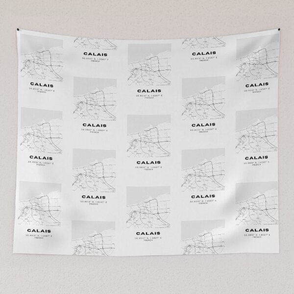 Item preview, Minimalist Calais Map Art - France City Coordinates Design designed and sold by RM-Journey.