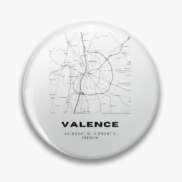 Artikelvorschau, Minimalistische Valence-Kartenkunst – Design mit Stadtkoordinaten aus Frankreich entworfen und verkauft von RM-Journey.