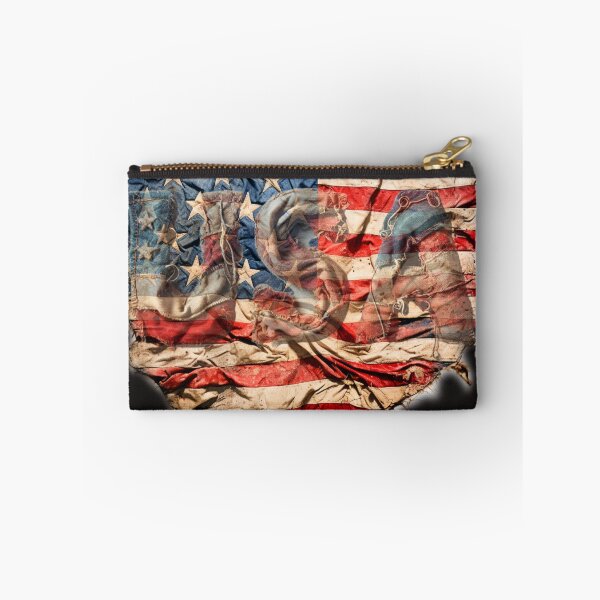 Artikelvorschau, Zerfetztes USA-Flaggensymbol entworfen und verkauft von Wiredart.