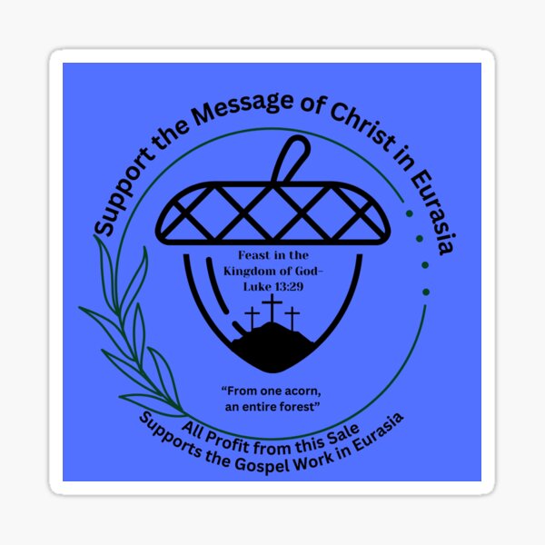 Artikel-Vorschau von Pflanze den Samen des Evangeliums (Dunkelblau), designt und verkauft von GospelStickers.