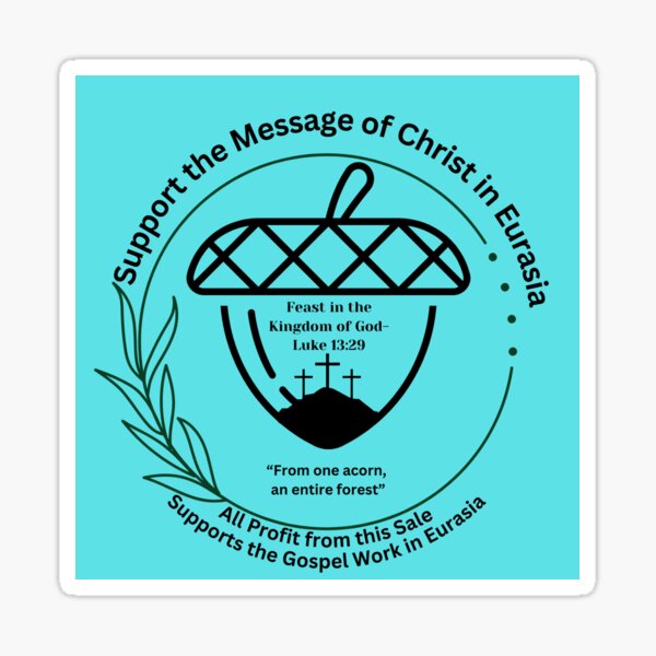 Artikel-Vorschau von Pflanze den Samen des Evangeliums (Cyan), designt und verkauft von GospelStickers.
