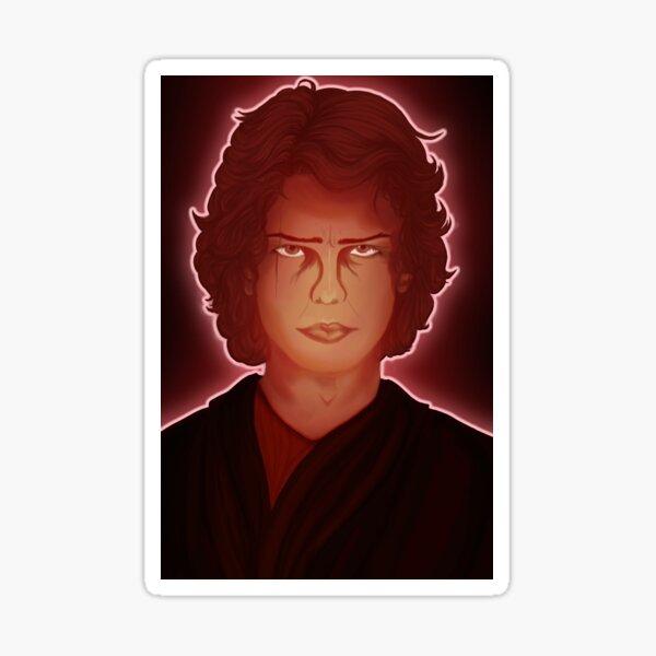 Item preview, Anakin portrait designed and sold by Hannahchu.